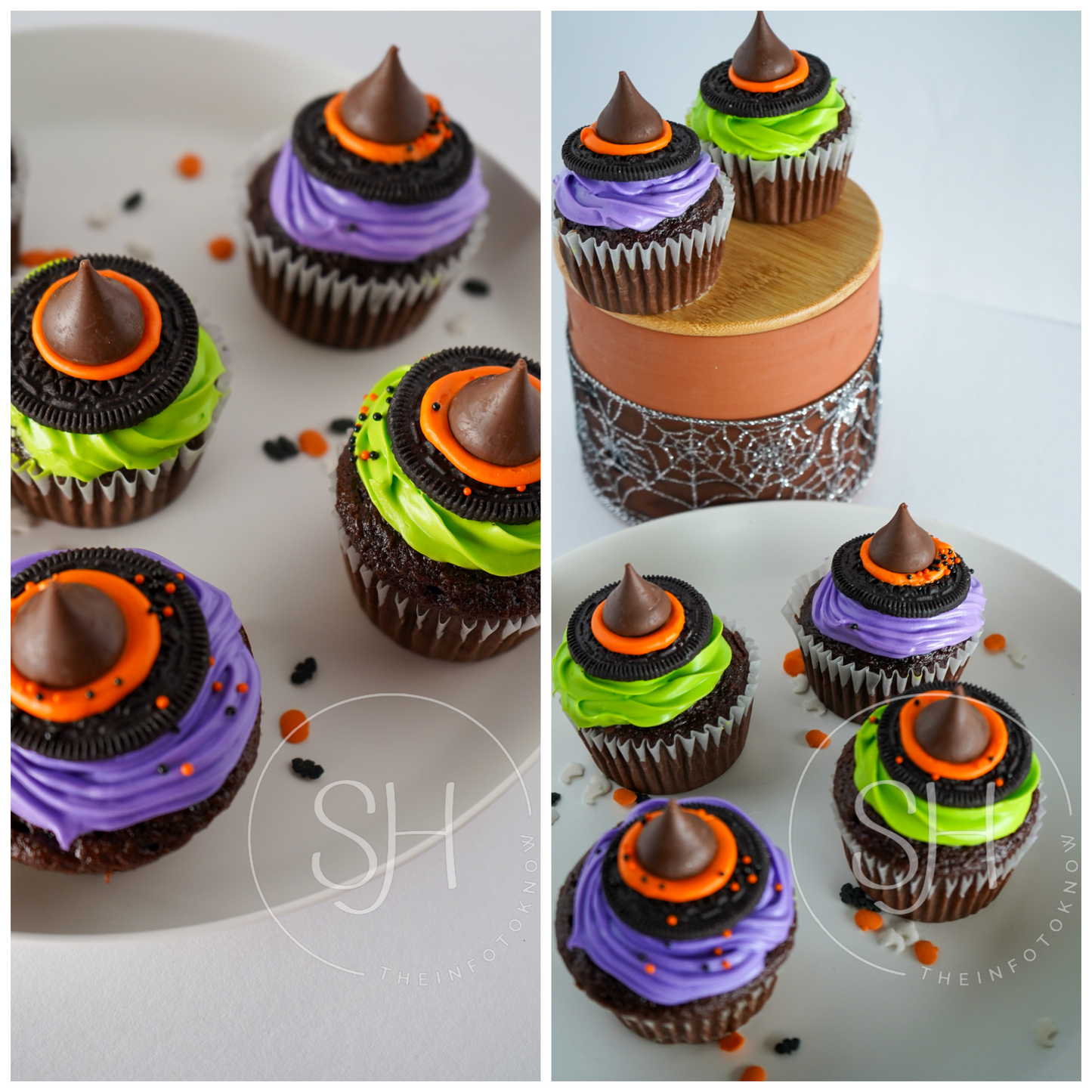 Mystical Witch Hat Delight Cupcakes - set 1 of 3