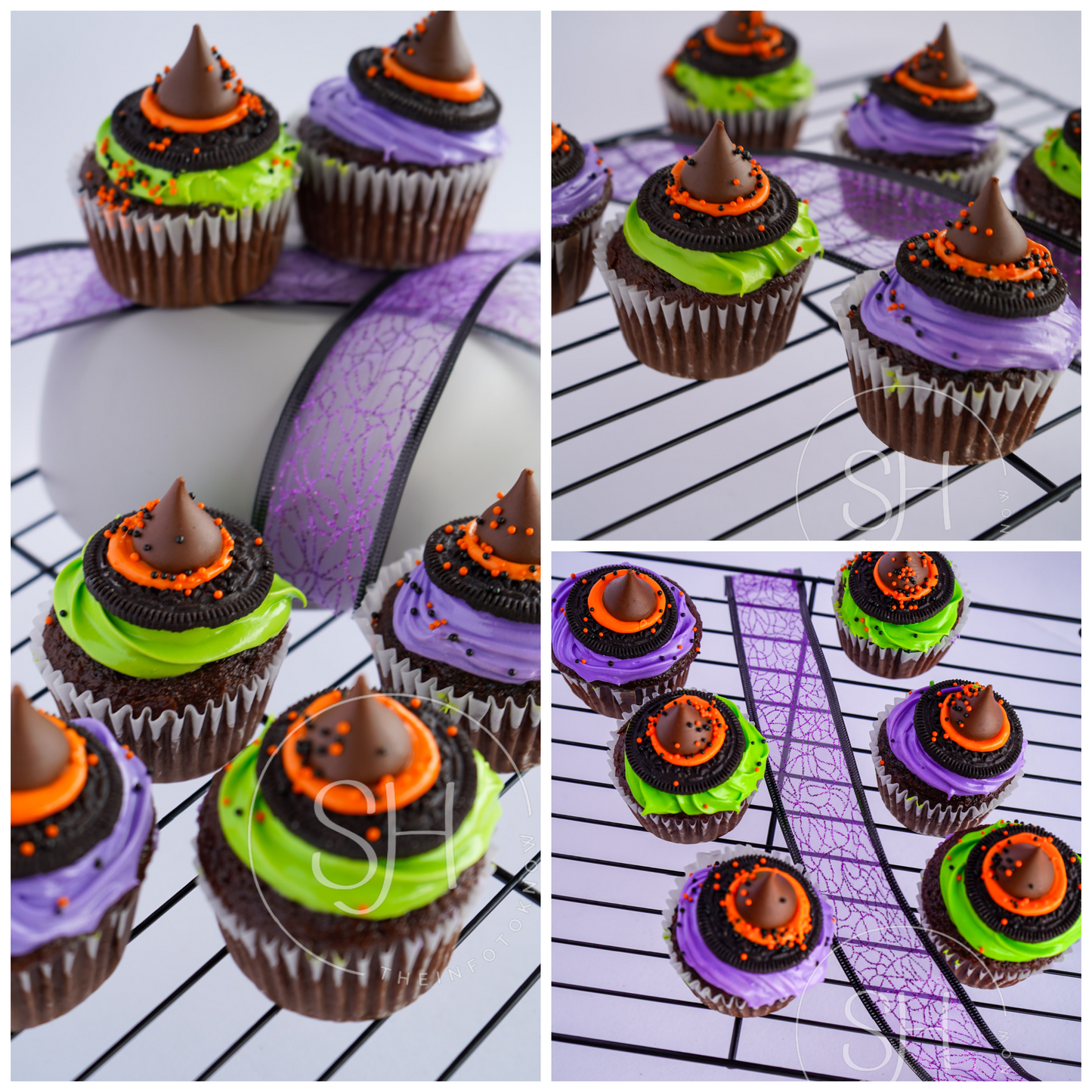 Mystical Witch Hat Delight Cupcakes - set 2 of 3