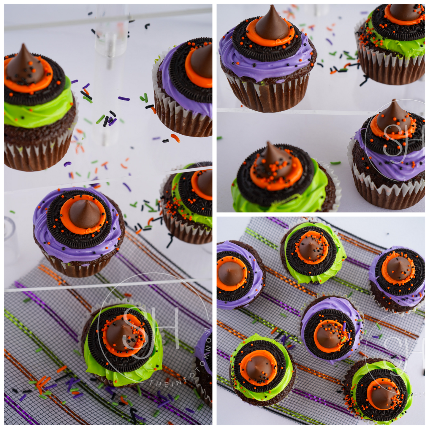 Mystical Witch Hat Delight Cupcakes - set 3 of 3