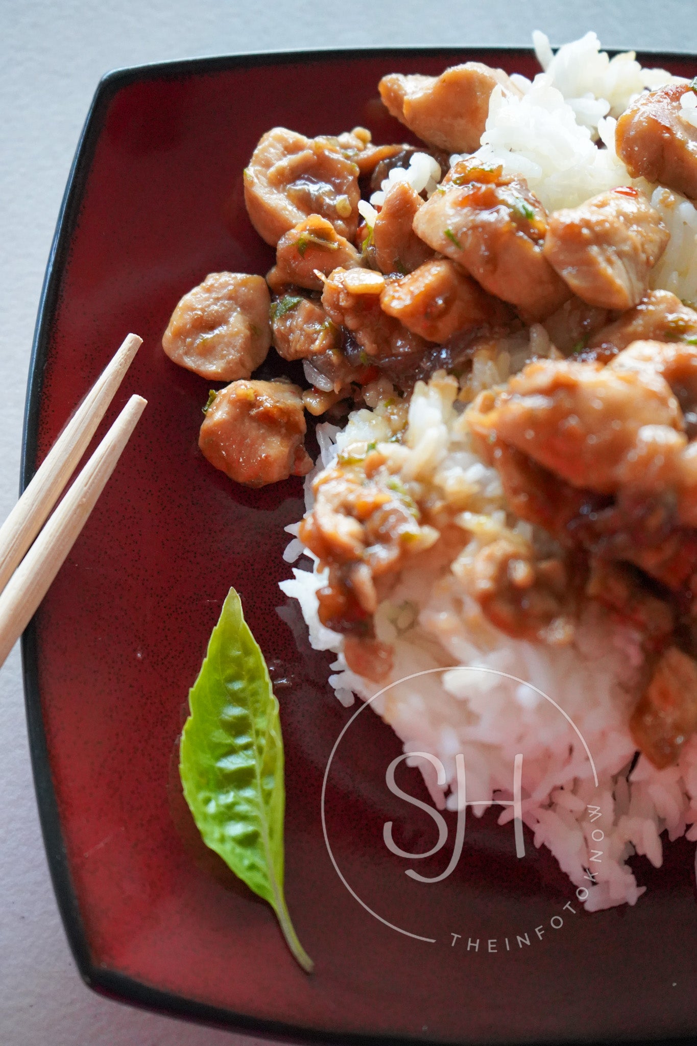 Spicy Thai Basil Chicken - set 3 of 3