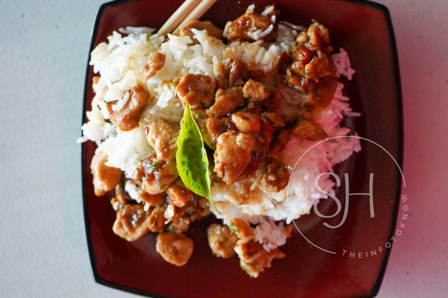 Spicy Thai Basil Chicken - set 3 of 3